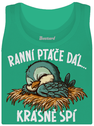 Ranní ptáče spí dámské tílko klasické Mint Mal