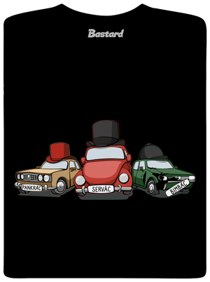 Tři veteráni pánské tričko Black