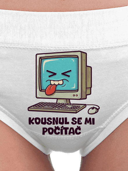 Kousnul se mi počítač dámské kalhotky White