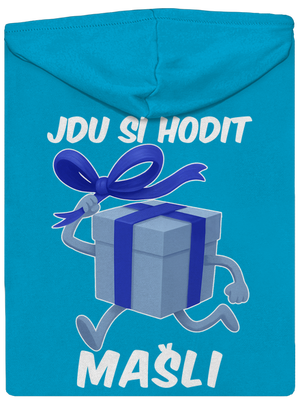 Jdu si hodit mašli dámská mikina na zip Blue Atol