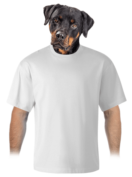 Bez potisku unisex tričko oversized White