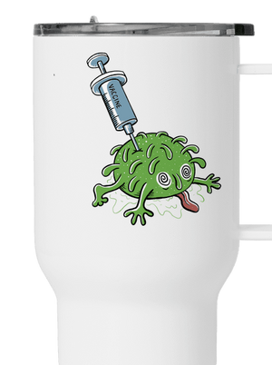 Zapíchlý covid termohrnek White