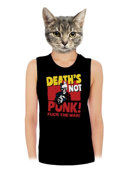 Death's not punk dámské tílko volné Black