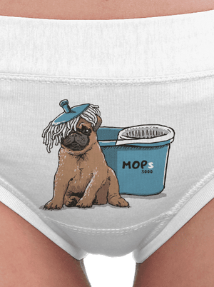 Mops dámské kalhotky White