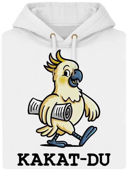 Kakat-du unisex mikina premium Snowwhite