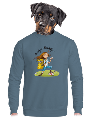 unisex mikina bez kapuce