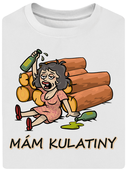 Mám kulatiny unisex tričko oversized White
