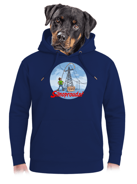 Silnoproudař unisex mikina premium Navy