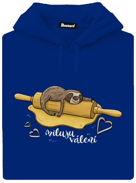 Miluju válení dámská mikina klokanka Royal Blue Mal