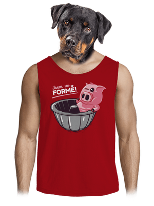 Ve formě pánské tílko Red