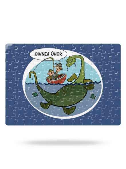 Divný úhoř puzzle White