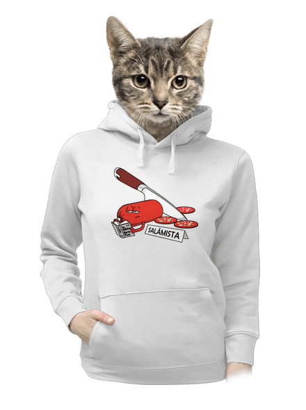 Salámista dámská mikina klokanka White