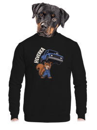 unisex mikina bez kapuce