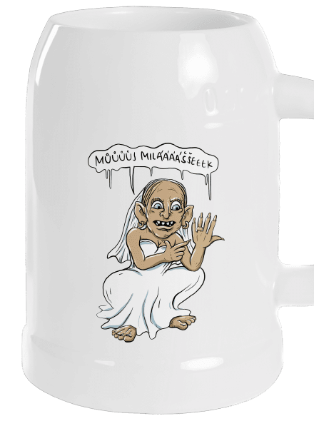 Snubní milášek půllitr White