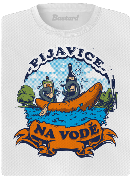 Pijavice na vodě dámské sportovní tričko White