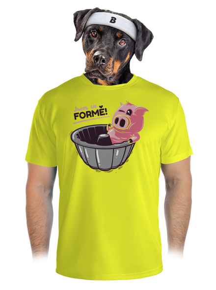 Ve formě pánské sportovní tričko Neon Yellow