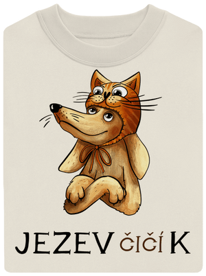 Jezevčičík unisex mikina bez kapuce Off White