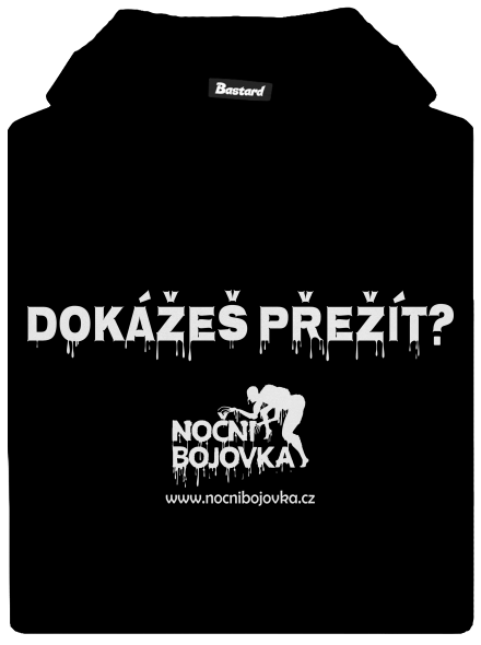 Dokážeš přežít? dětská mikina klokanka Black
