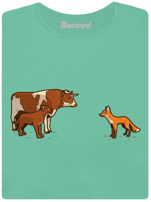 Vůl, pes a vulpes dámské tričko premium Mint Mal