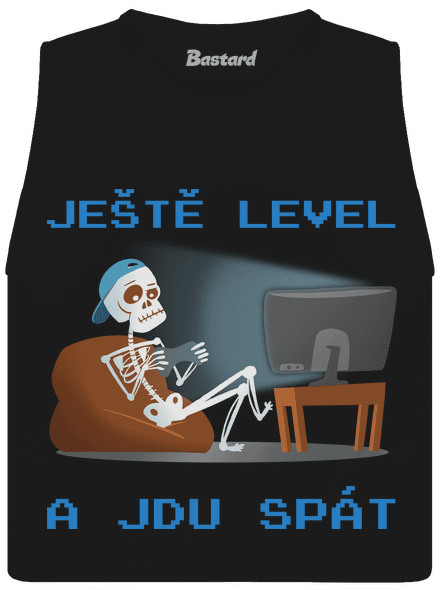 Ještě level dámské tílko volné Black