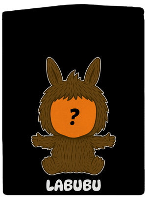 Labubu dámská mikina na zip Black