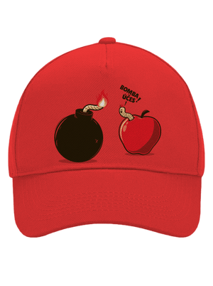 Bombovej účes kšiltovka baseballka Classic Red