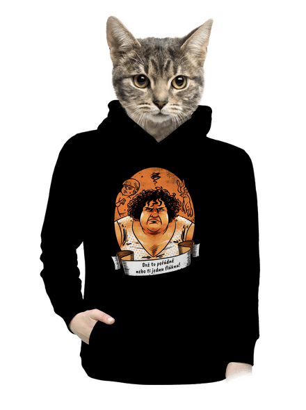 B14: Slunce seno jahody dámská mikina klokanka Black