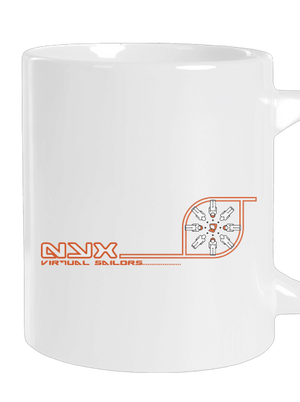 NYX Virtual Sailors velký hrnek White