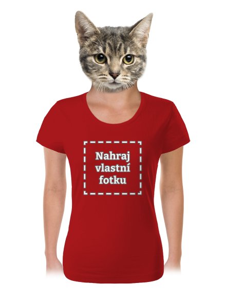 Vlastní potisk dámské tričko Red Mal