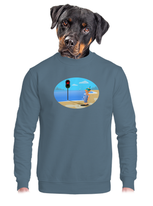 unisex mikina bez kapuce