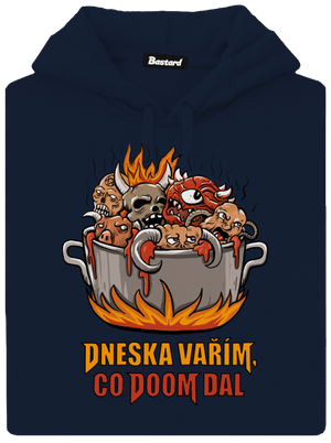 Co Doom dal pánská mikina klokanka Navy