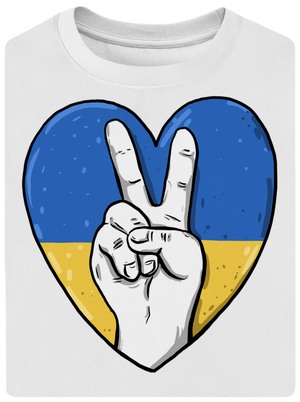 Ukrajina - Mír unisex tričko oversized White