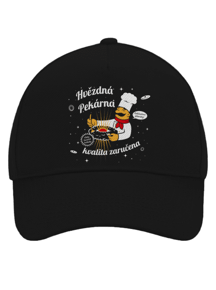 Hvězdná pekárna kšiltovka baseballka Black