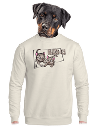 unisex mikina bez kapuce