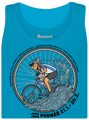 Cyklistický horoskop: Vodnář dámské tílko klasické Blue Atol