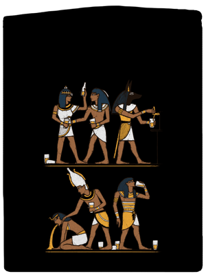 Egyptská párty dámská mikina na zip Black