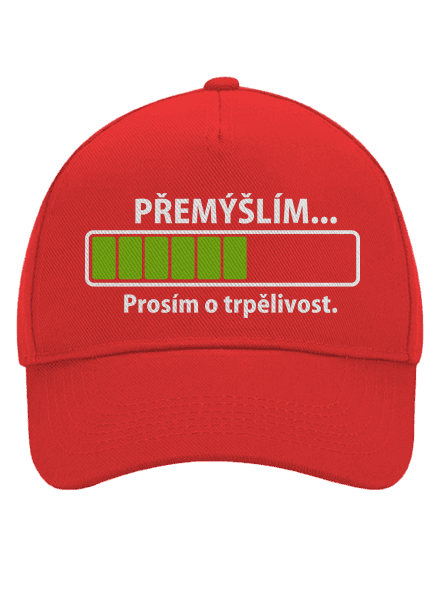 Přemýšlím kšiltovka baseballka Classic Red