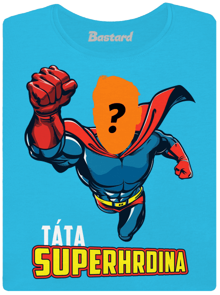 Táta superhrdina dámské tričko Blue Atol