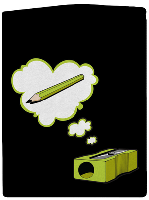 Tužka a Ořezávátko dámská mikina na zip Black