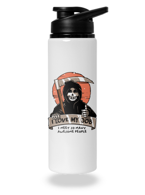 I love my job lahev na vodu White