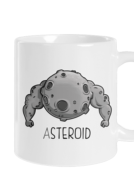 Asteroid klasický hrnek White