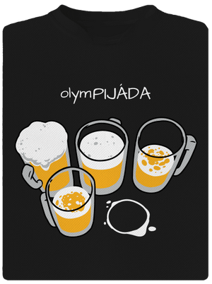 Pijáda pánské sportovní tričko Black