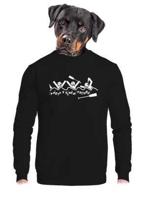 unisex mikina bez kapuce