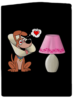 Zamilovaný pes dámská mikina na zip Black