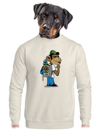 unisex mikina bez kapuce