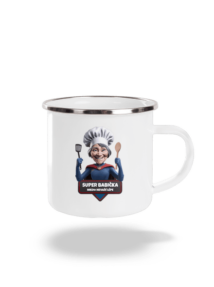 Super babička plecháček White