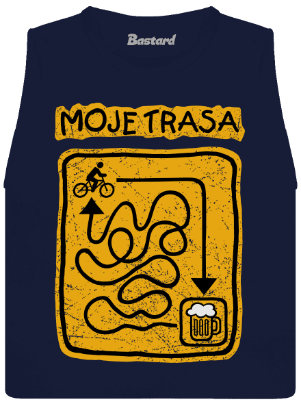 Moje trasa dámské tílko volné Navy