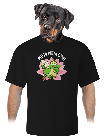 Polib princeznu a prince unisex tričko oversized Black