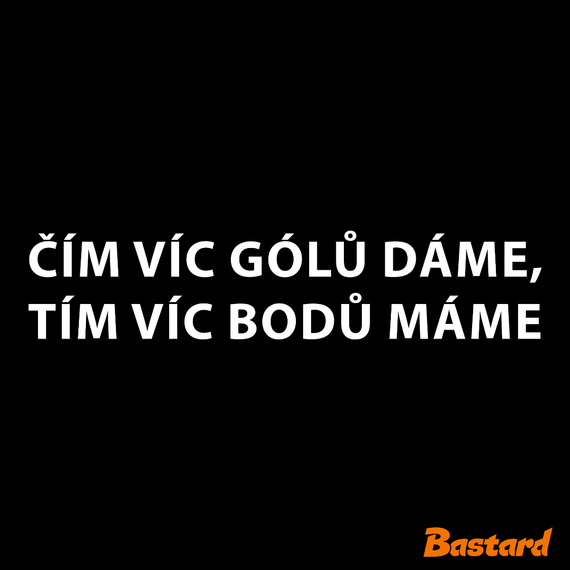 Čím víc gólů dáme, tím víc bodů máme