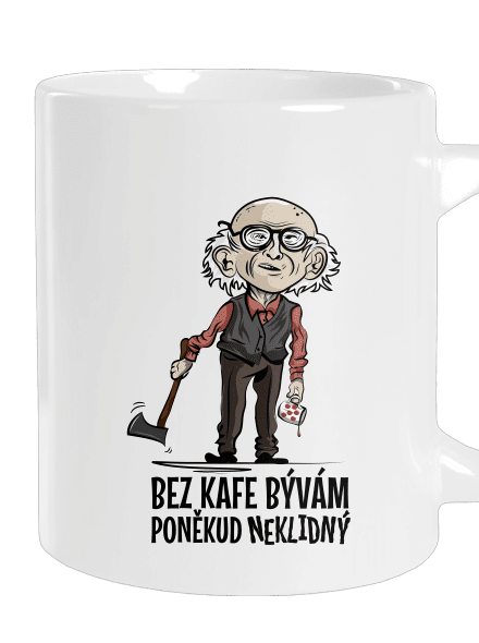Neklidný bez kafe velký hrnek White
